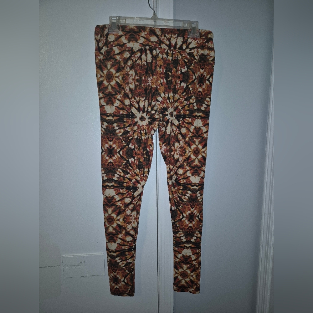 LuLaRoe TC Autumn Hues Tye Dye Leggings - Picture 5 of 5